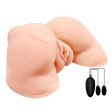 (image for) Vagina & Anal Lifelike Vibrating Fishnet Ass