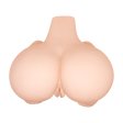 (image for) Vagina & Anal Lifelike Vibrating Ass With T Back