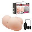 (image for) Vagina & Anal Lifelike Vibrating Ass With T Back