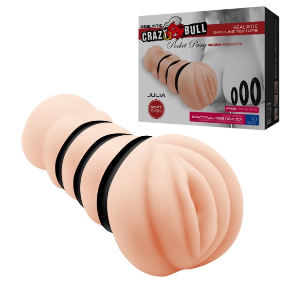 (image for) Pocket Vagina With 3 Cock Rings