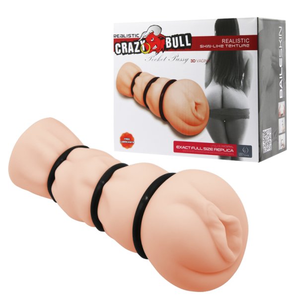 (image for) Pocket Vagina With 3 Cock Rings
