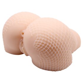 Vagina & Anal Lifelike Vibrating Fishnet Ass