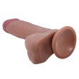 (image for) 8.1" Lifelike Sliding Skin Realistic Dildo Built-in Keel