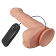 (image for) 10.2" Vibrating Slide Skin Realistic Dildo