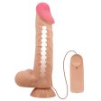 (image for) 9.4" Lifelike Slide Skin Vibrating Realistic Dildo