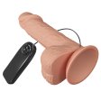 (image for) 8.1" Vibrating Slide Skin Realistic Dildo