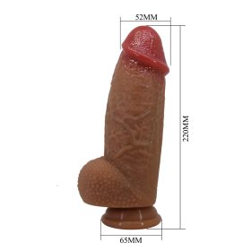 8.6" Brown Thick Dildo