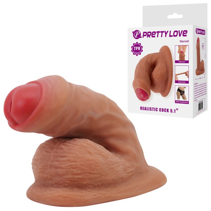 (image for) Prettylove 5.1\" Brown Realistic Cock