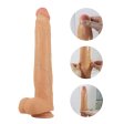(image for) 14.2 inch Realistic Sliding Skin Dildo