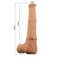 (image for) 15.2 inch Realistic Sliding Skin Dildo