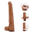 (image for) 14.4 inch Realistic Sliding Skin Dildo