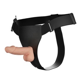 7.6" Vibrating Dildos Strap On Harness