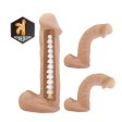 (image for) 9.25 in Sliding Skin Harness Dildo