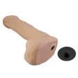 (image for) 9.25 in Sliding Skin Harness Dildo
