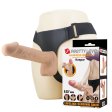 (image for) 9.25 in Sliding Skin Harness Dildo