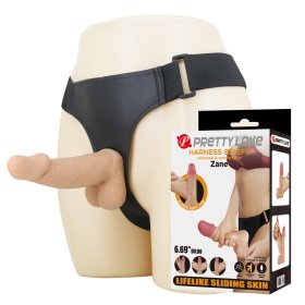 6.7 in Sliding Skin Harness Dildo 6.7 in Sliding Skin Harness Dildo
