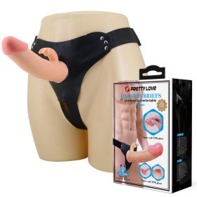 7.4" Rabbit Dildo Universal Strap On Harness