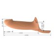 (image for) 6.6" Wearable Penis Extension Strap On Harness