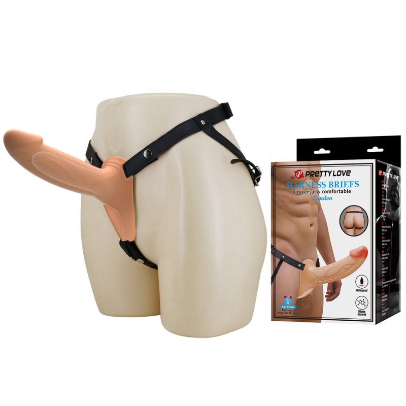(image for) 6.6\" Wearable Penis Extension Strap On Harness