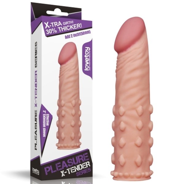 (image for) Add 2" Pleasure X Tender Penis Sleeve