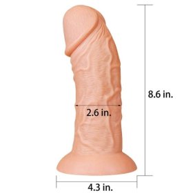 8.5'' Realistic Curved Dildo