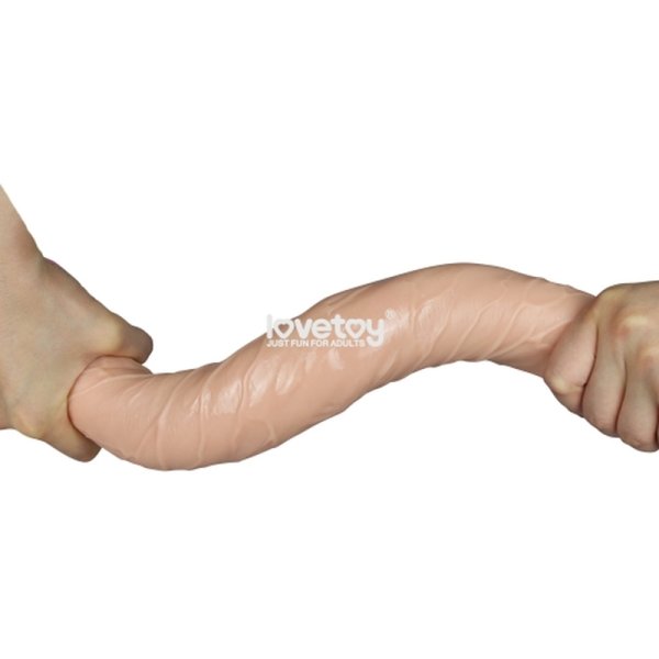 (image for) 17" Realistic Double Penetration Dildo