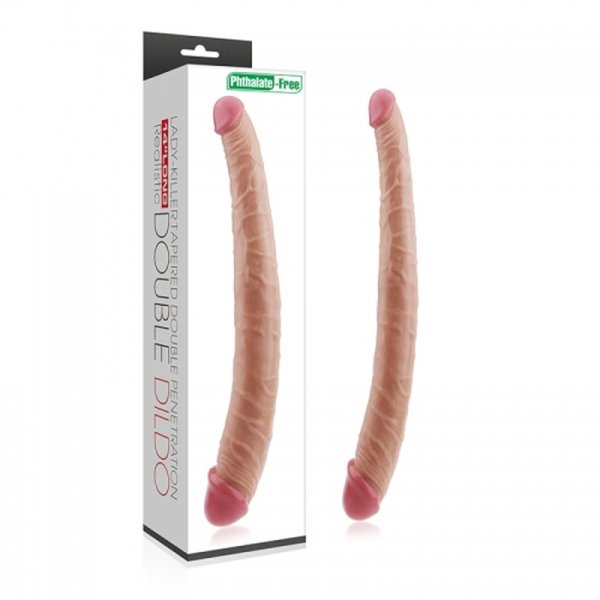 (image for) 14" Realistic Double Penetration Dildo
