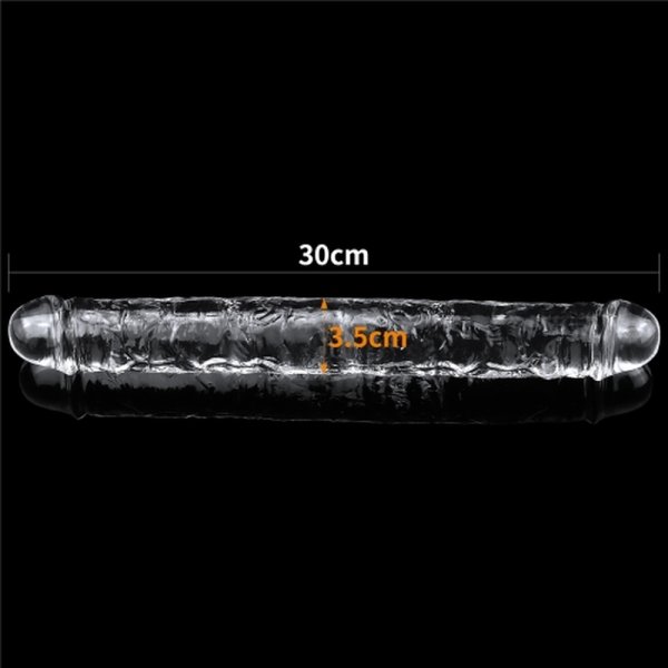(image for) Flawless Clear Double dildo 12"