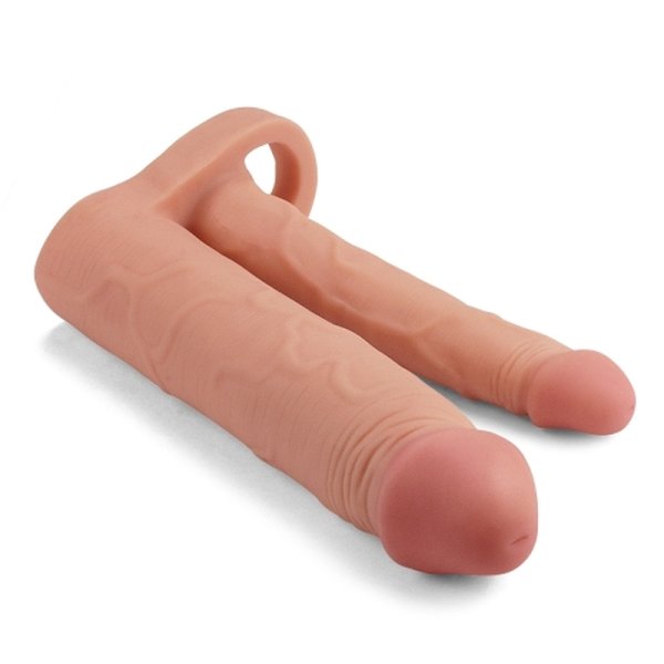 (image for) Add 2" Pleasure X Tender Double Penis Sleeve