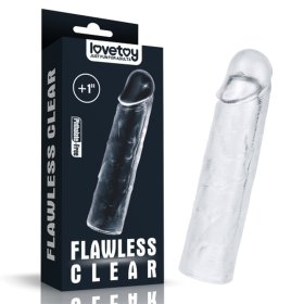 Flawless Clear Penis Sleeve Add 1"