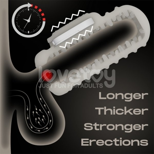 (image for) Knights Ring Vibrating Dual Purpose Sleeve-Wavy