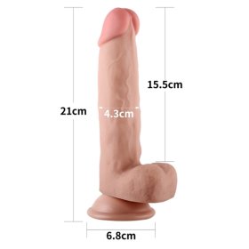 8" Sliding Skin Dual Layer Dong