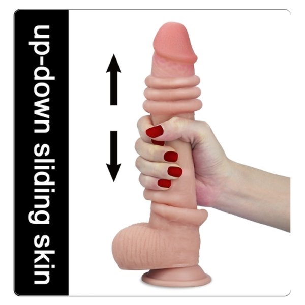 (image for) 9" Sliding Skin Dual Layer Dong