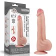 (image for) 11.5" King Sized Sliding Skin Dual Layer Dong