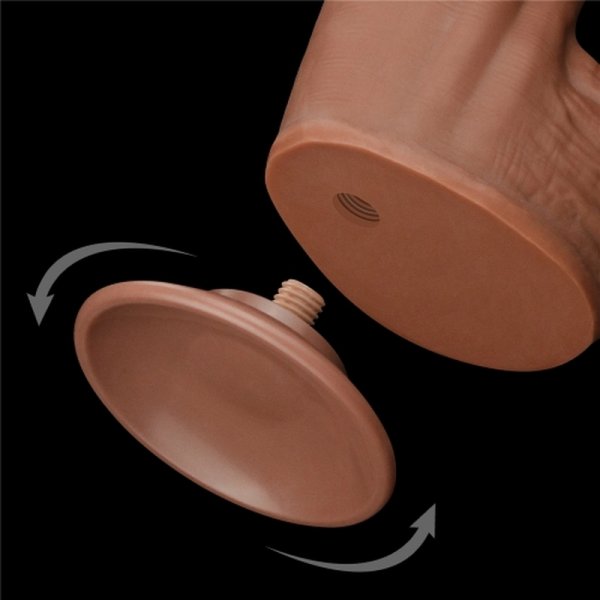 (image for) 12" King Sized Sliding Skin Dual Layer Dong