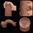 (image for) 12" King Sized Sliding Skin Dual Layer Dong