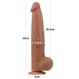 (image for) 13.5" King Sized Sliding Skin Dual Layer Dong