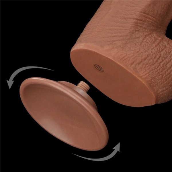 (image for) 13.5" King Sized Sliding Skin Dual Layer Dong