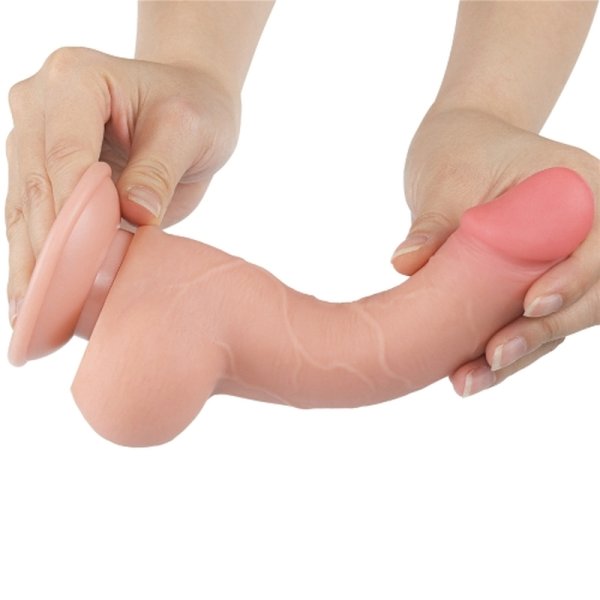 (image for) 7.5" Sliding Skin Dual Layer Dildo