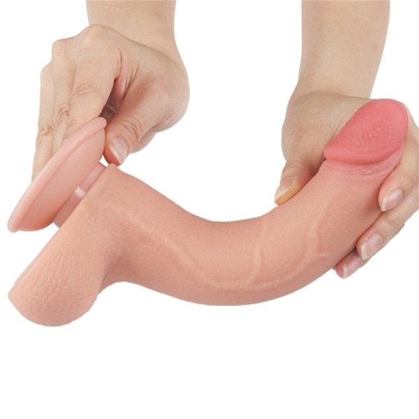 (image for) 8.5" Sliding Skin Dual Layer Dildo