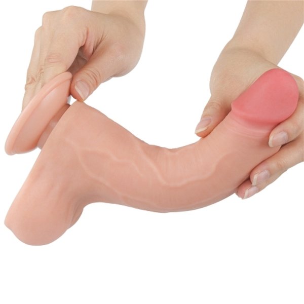(image for) 8.5" Sliding Skin Dual Layer Dildo