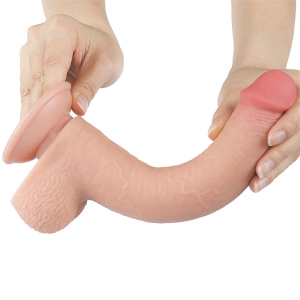 (image for) 9" Sliding Skin Dual Layer Dildo