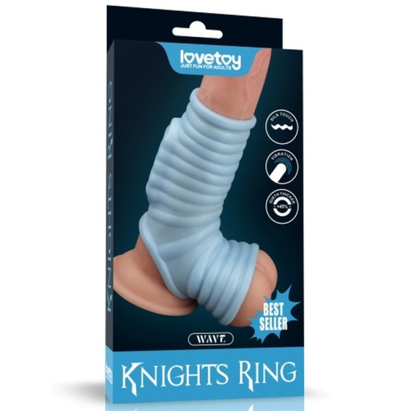 (image for) Vibrating 2in1 Wave Cock Ring Sleeve