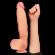 (image for) 12" Dual Layered Platinum Silicone Cock