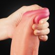 (image for) 12" Dual Layered Platinum Silicone Cock