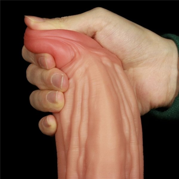 (image for) 10'' Dual layered Platinum Silicone Cock