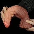 (image for) 9.5'' Dual layered Platinum Silicone Cock