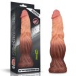 (image for) 9.5'' Dual layered Platinum Silicone Cock