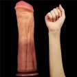 (image for) 12'' Dual layered Platinum Silicone Cock