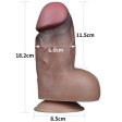 (image for) 7.0'' Dual Layered Platinum Silicone Cock